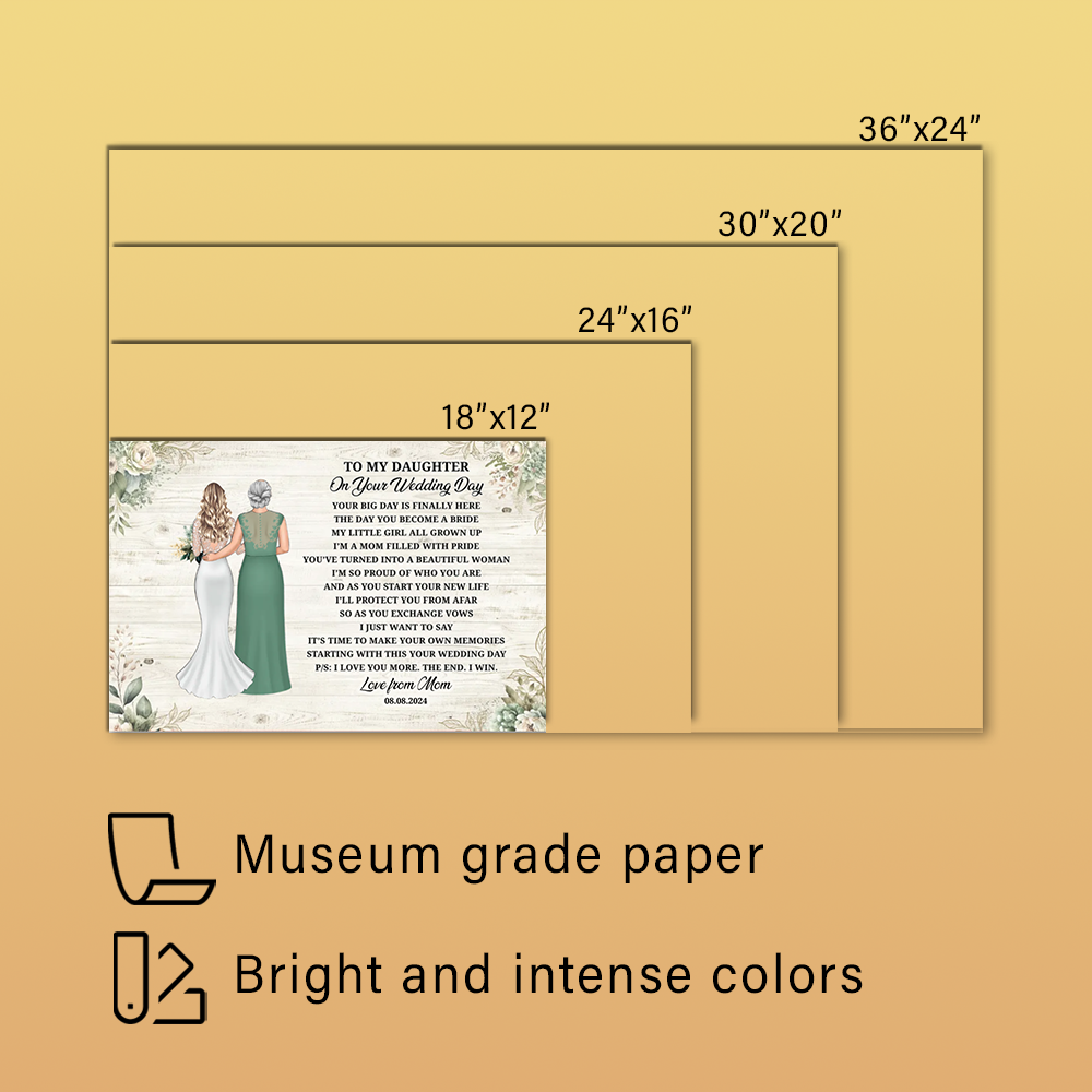 To My Daughter - Matte Horizontal Posters