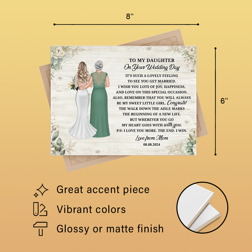 To My Daughter - Ceramic Tile