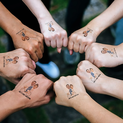 Wedding Custom Groom Bride Face Temporary Tattoo