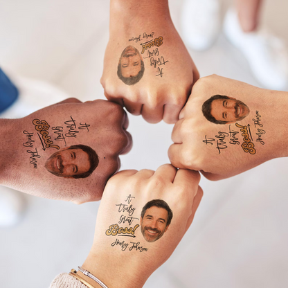 Truly Great Custom Boss Face Temporary Tattoo
