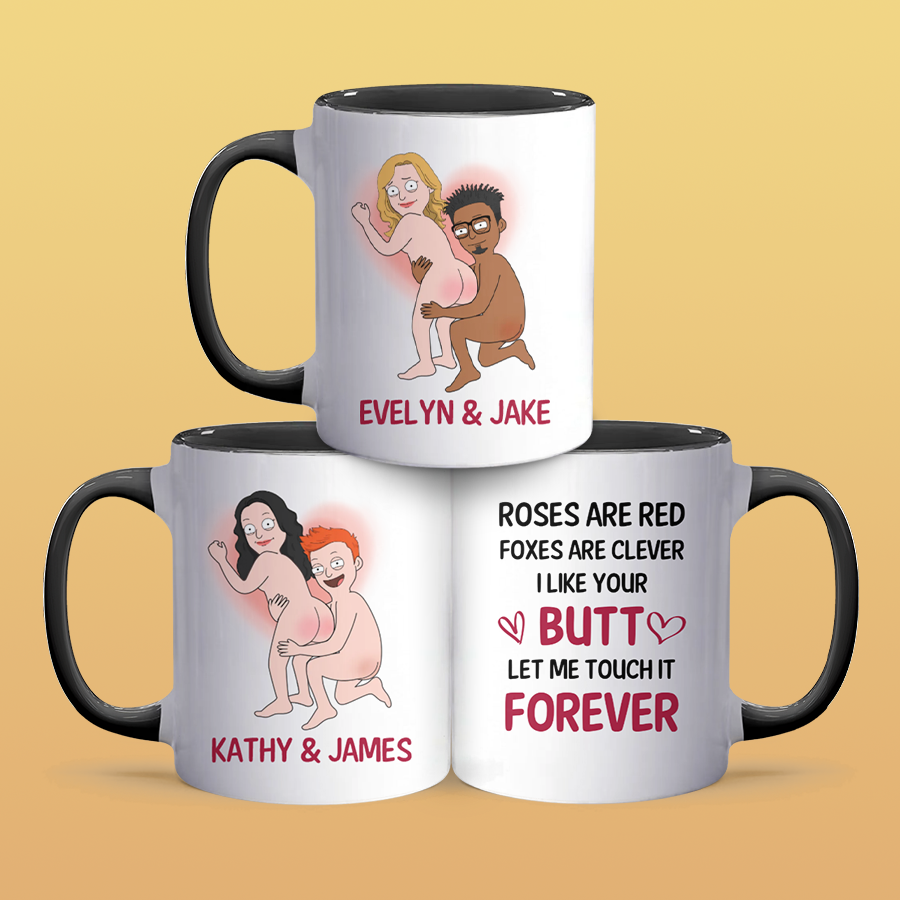 Let Me Touch It Forever - Personalized Accent Mug