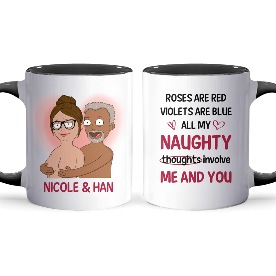 All My Naughty - Accent Coffee Mug