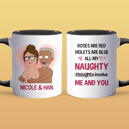 All My Naughty - Accent Coffee Mug