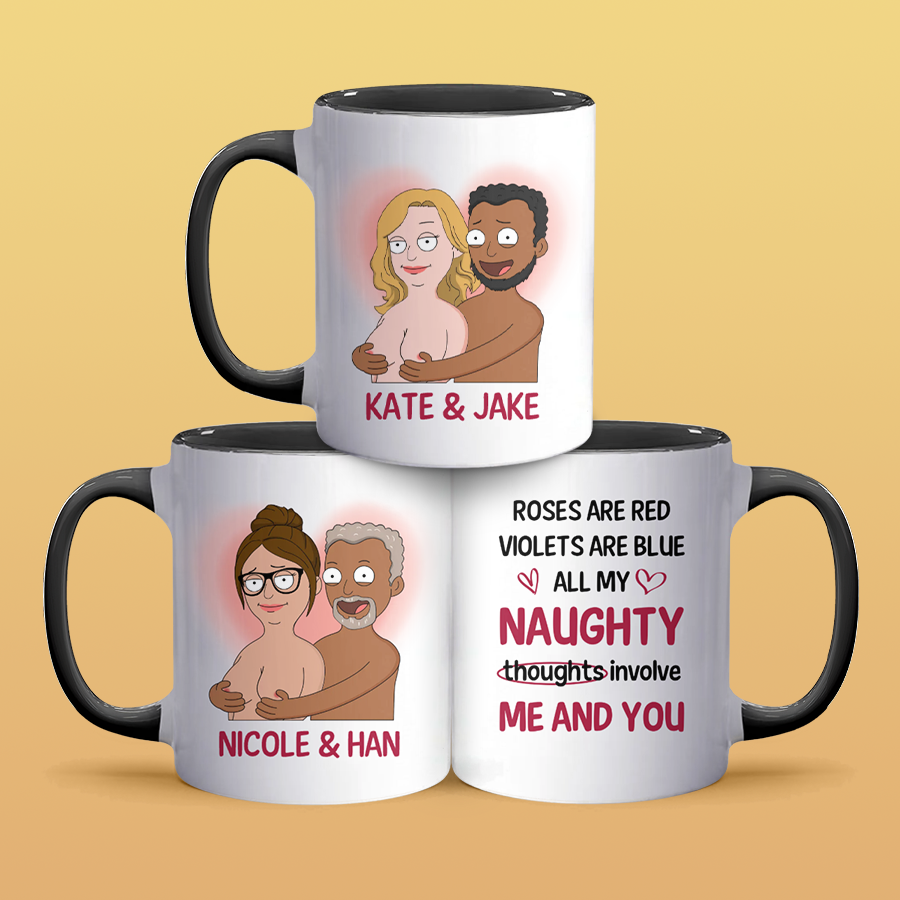 All My Naughty - Accent Coffee Mug