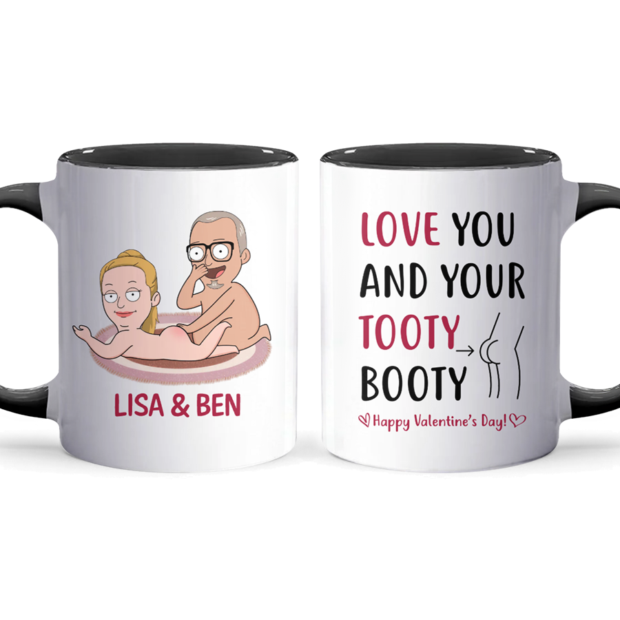 Love You - Accent Coffee Mug