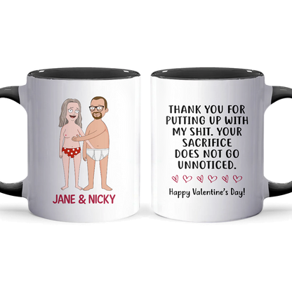 Thank You For - Accent Coffee Mug