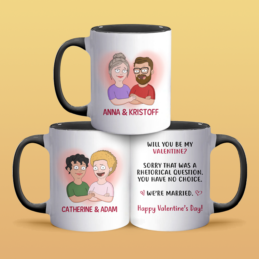 We're Married - Accent Coffee Mug