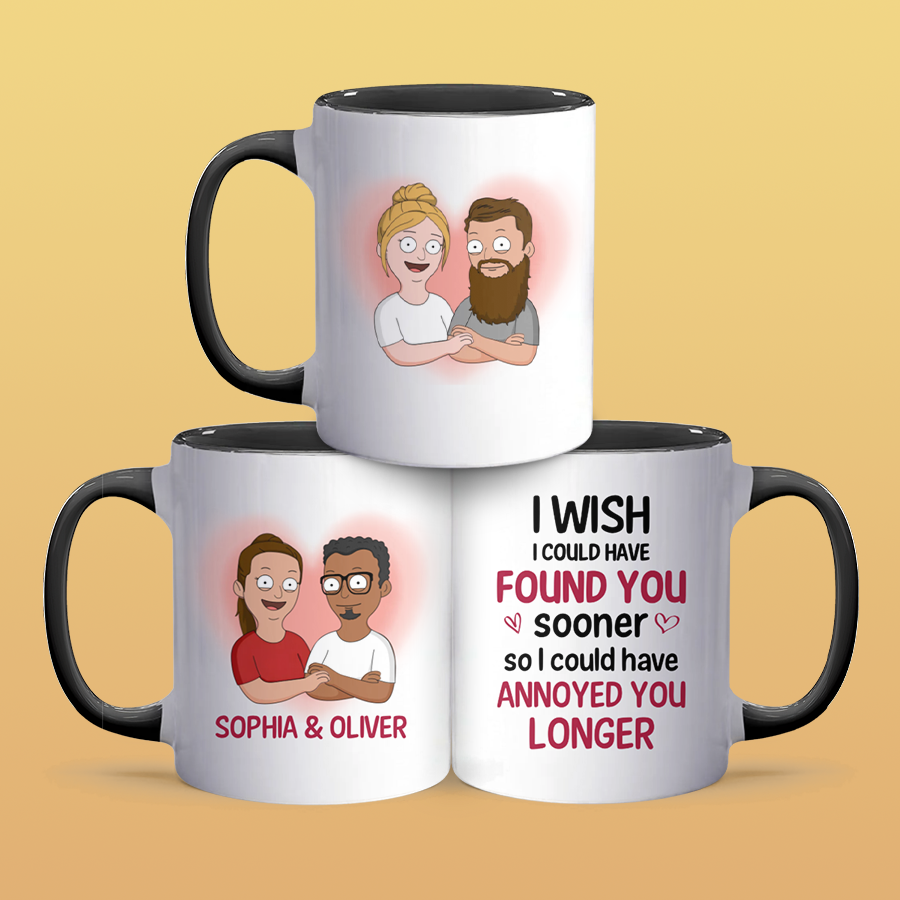 Annoyed You Longer - Personalized Accent Mug