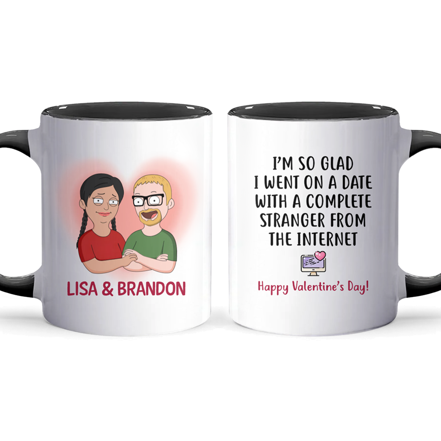 Stranger From The Internet - Accent Coffee Mug