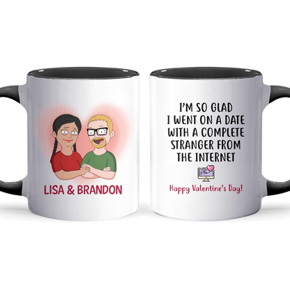 Stranger From The Internet - Accent Coffee Mug