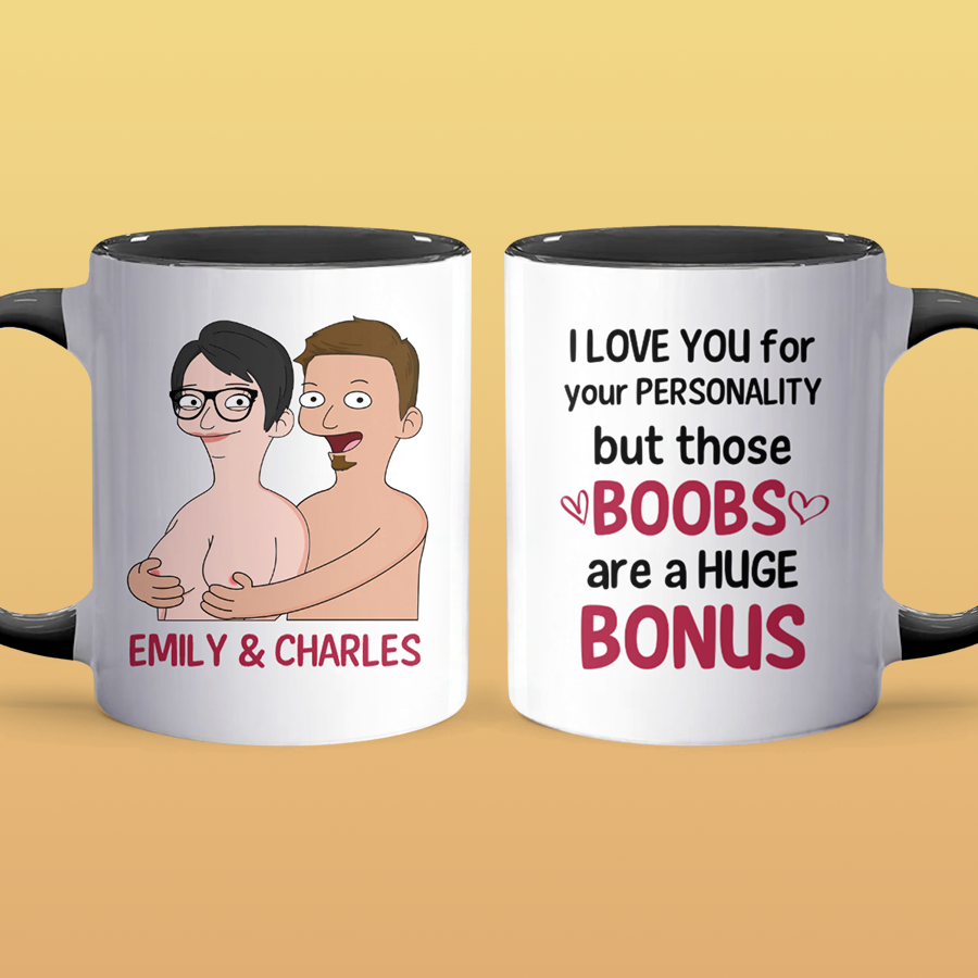 I Love You - Accent Coffee Mug