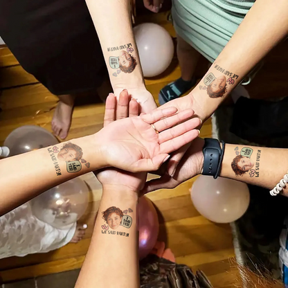 We Said Custom Bride Face Temporary Tattoo