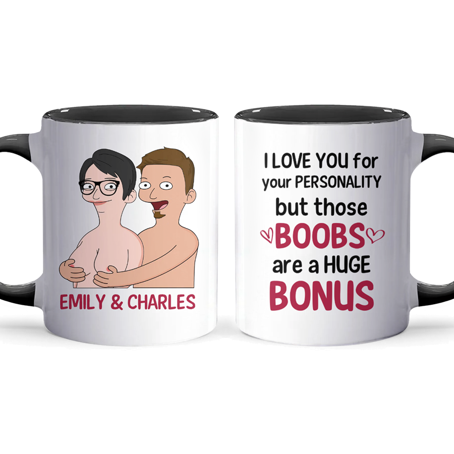 I Love You - Accent Coffee Mug