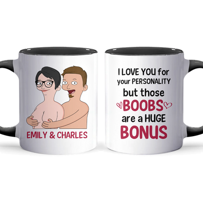 I Love You - Accent Coffee Mug