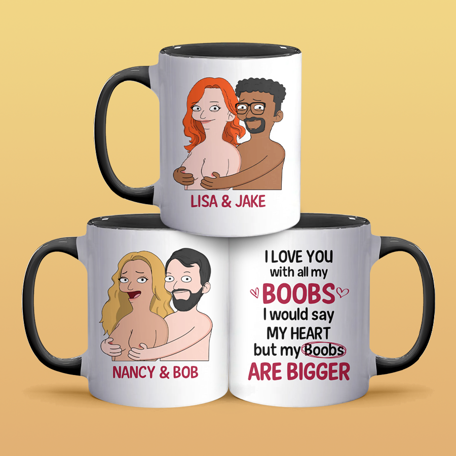 With All My Boobs - Accent Coffee Mug