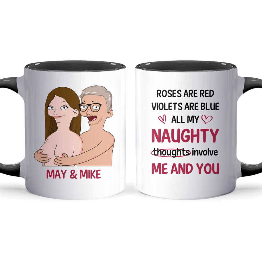 All My Naughty - Accent Coffee Mug