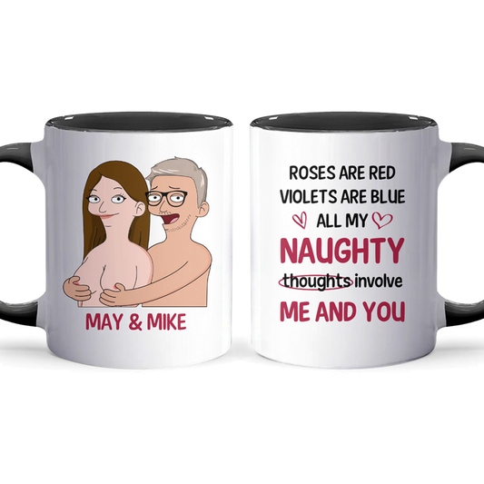 All My Naughty - Accent Coffee Mug