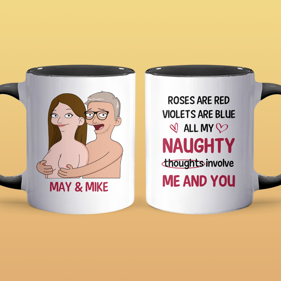 All My Naughty - Accent Coffee Mug