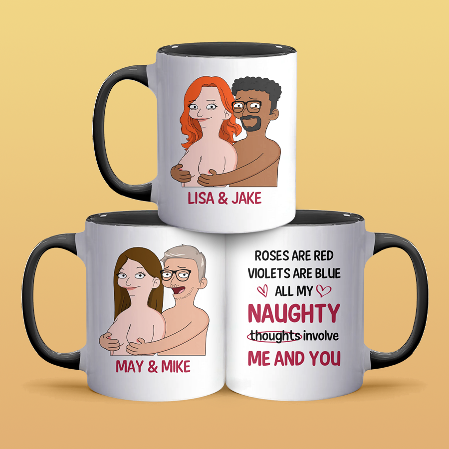 All My Naughty - Accent Coffee Mug