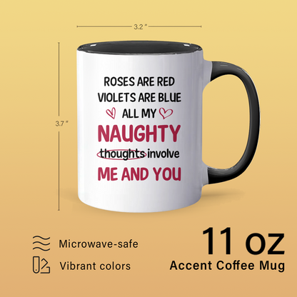 All My Naughty - Accent Coffee Mug