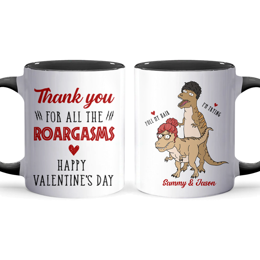 All The Roargasms - Personalized Accent Mug