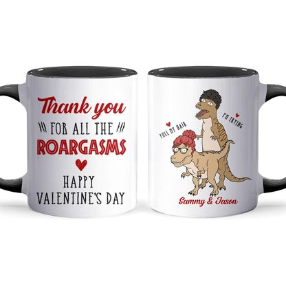 All The Roargasms - Personalized Accent Mug