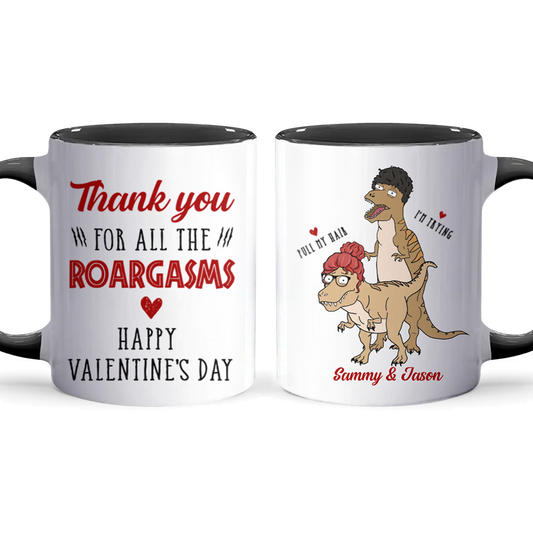 All The Roargasms - Personalized Accent Mug