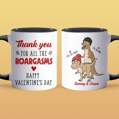 All The Roargasms - Personalized Accent Mug