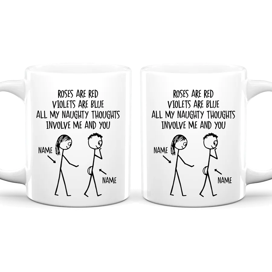 Naughty Thoughts - Personalized Ceramic Mug