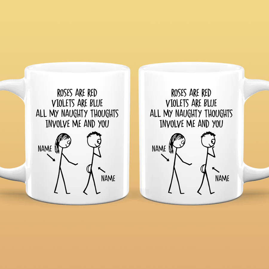 Naughty Thoughts - Personalized Ceramic Mug