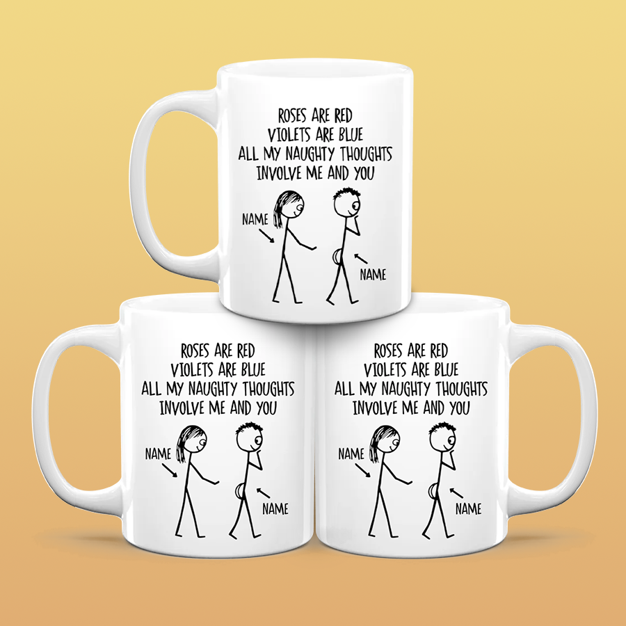 Naughty Thoughts - Personalized Ceramic Mug