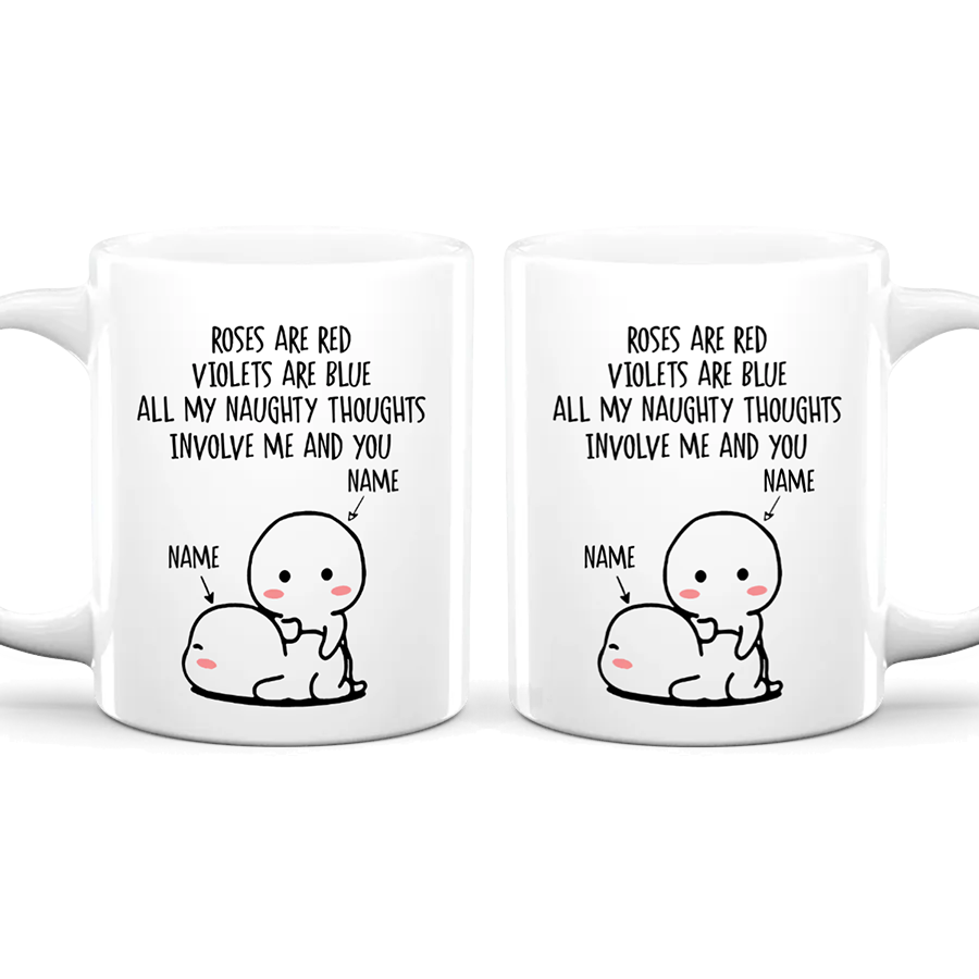 Naughty Thoughts - Personalized Ceramic Mug