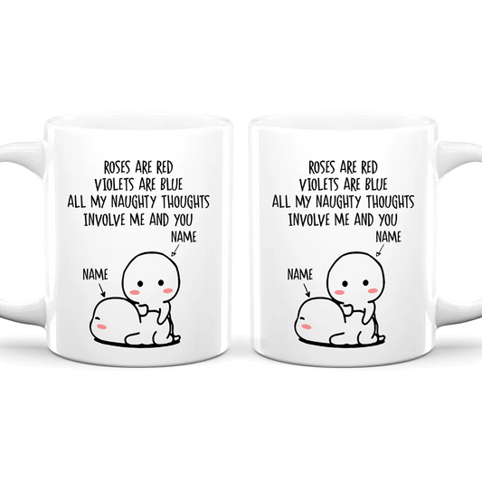 Naughty Thoughts - Personalized Ceramic Mug