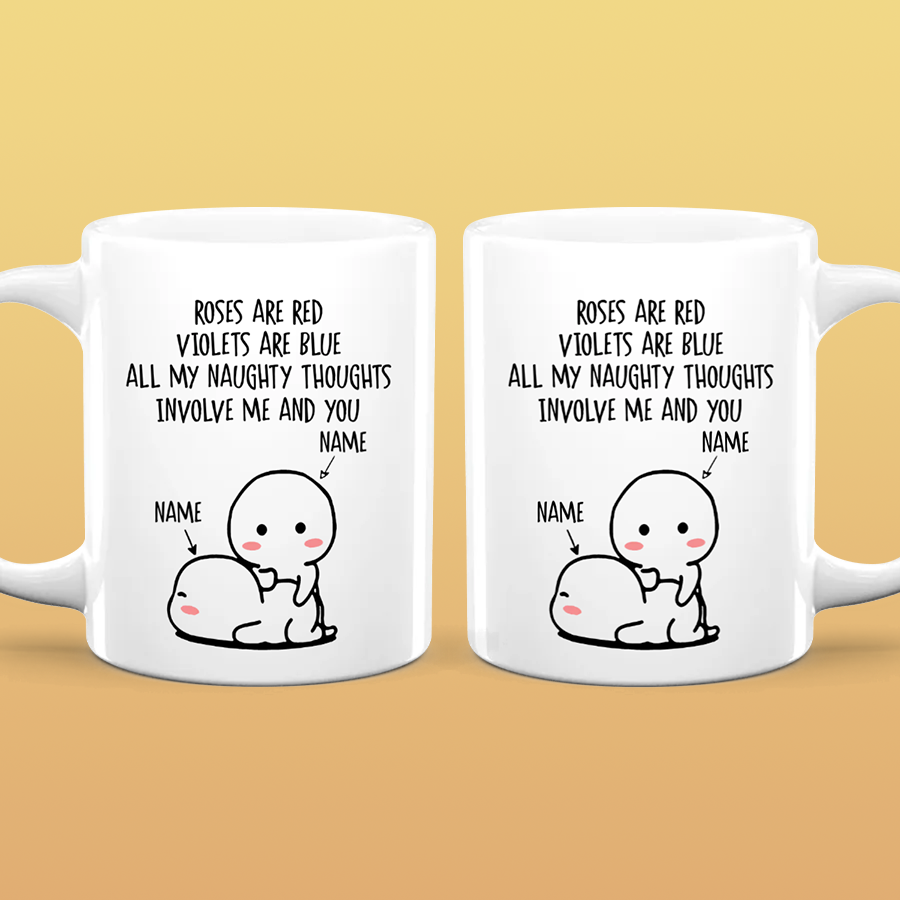 Naughty Thoughts - Personalized Ceramic Mug