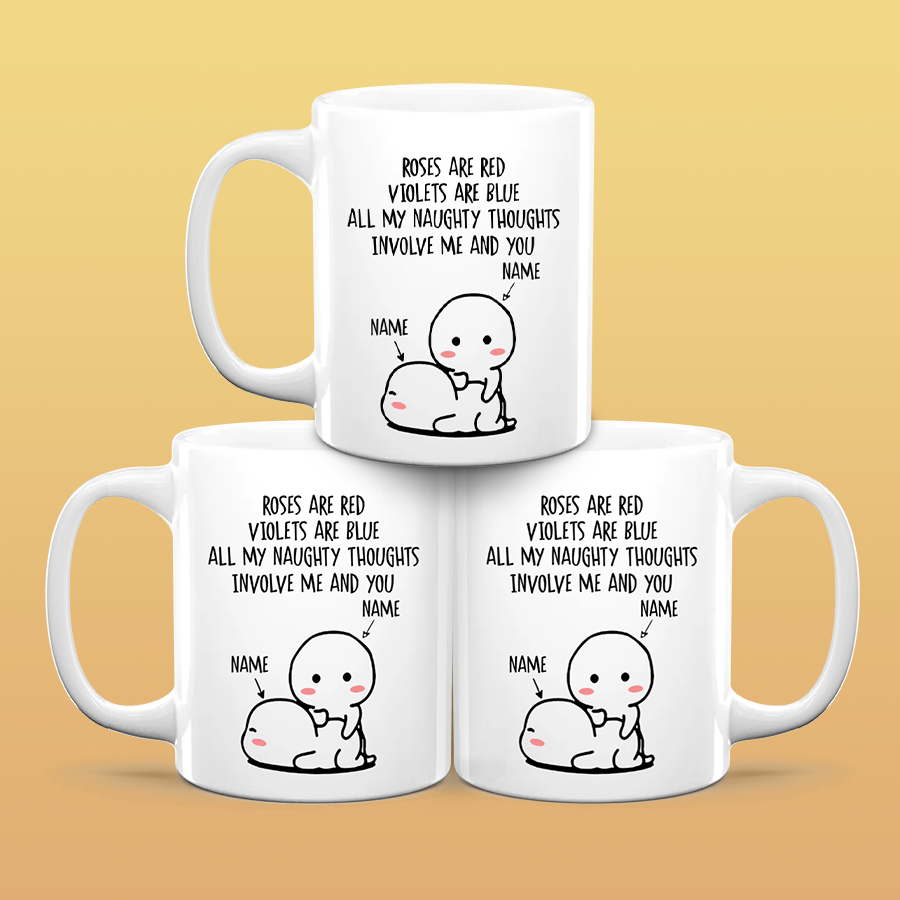 Naughty Thoughts - Personalized Ceramic Mug