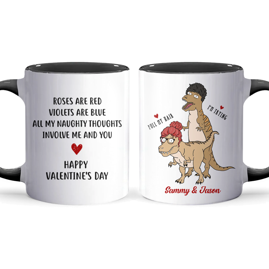 My Naughty Thoughts - Personalized Accent Mug