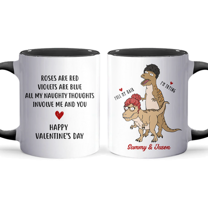 My Naughty Thoughts - Personalized Accent Mug