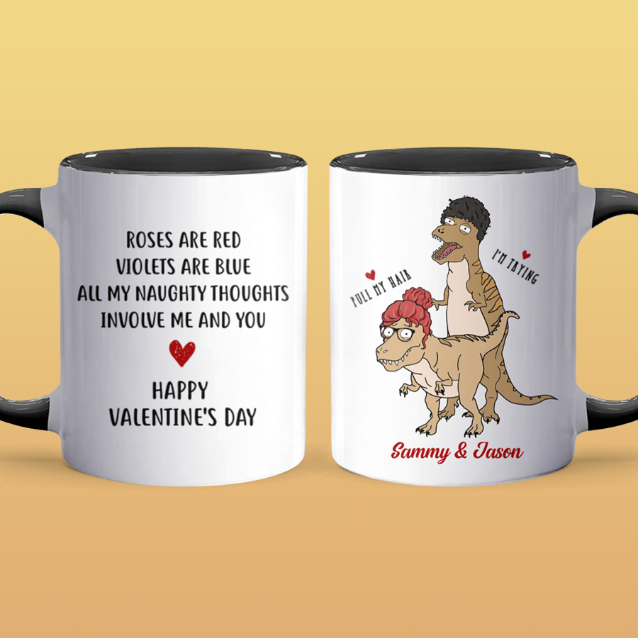 My Naughty Thoughts - Personalized Accent Mug