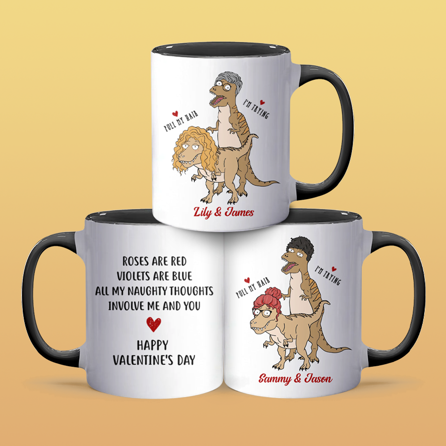 My Naughty Thoughts - Personalized Accent Mug