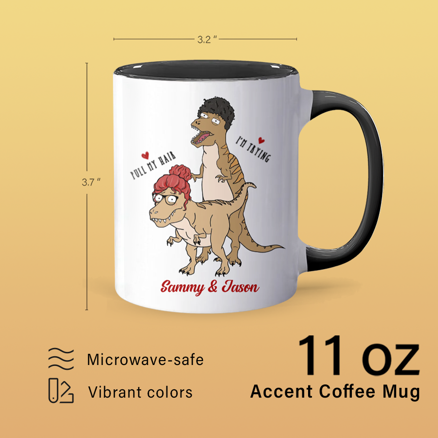 My Naughty Thoughts - Personalized Accent Mug