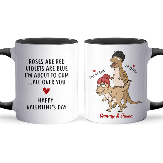 All Over You - Personalized Accent Mug