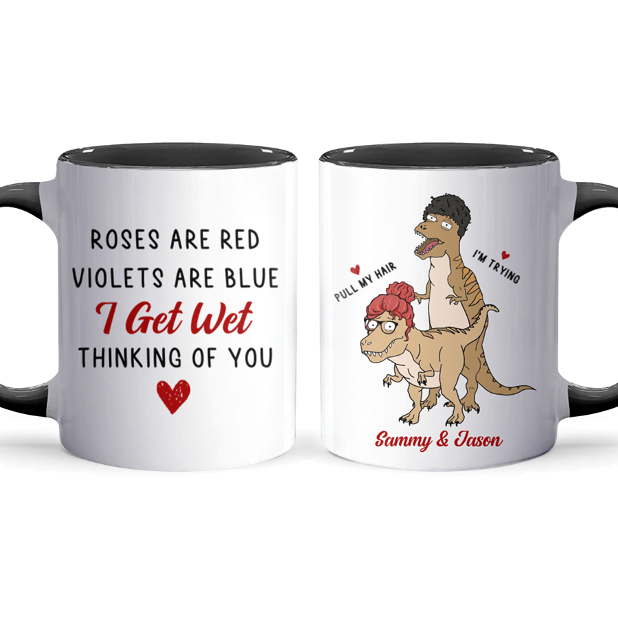 Thinking Of You - Personalized Accent Mug