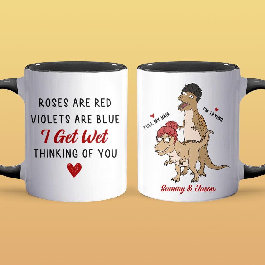 Thinking Of You - Personalized Accent Mug