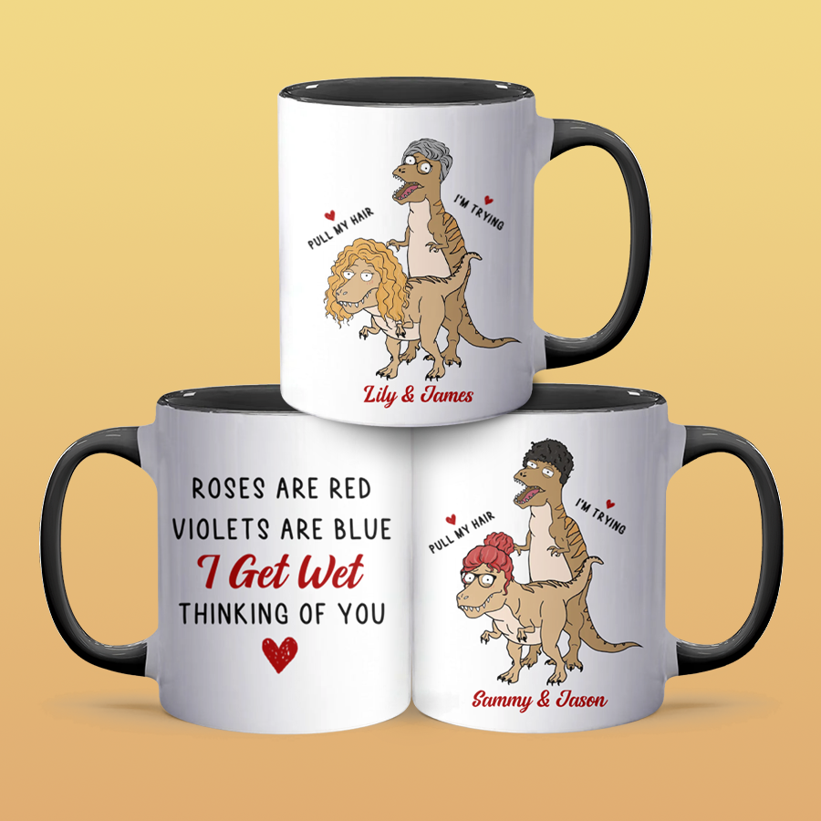 Thinking Of You - Personalized Accent Mug