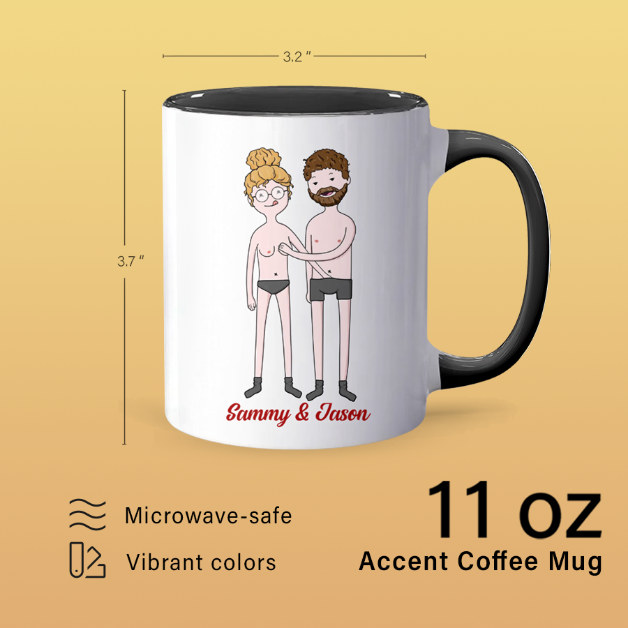 My Naughty Thoughts - Personalized Accent Mug