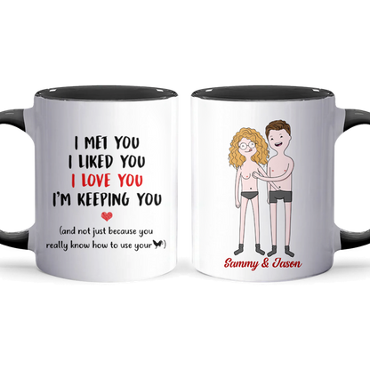 I Love You - Personalized Accent Mug