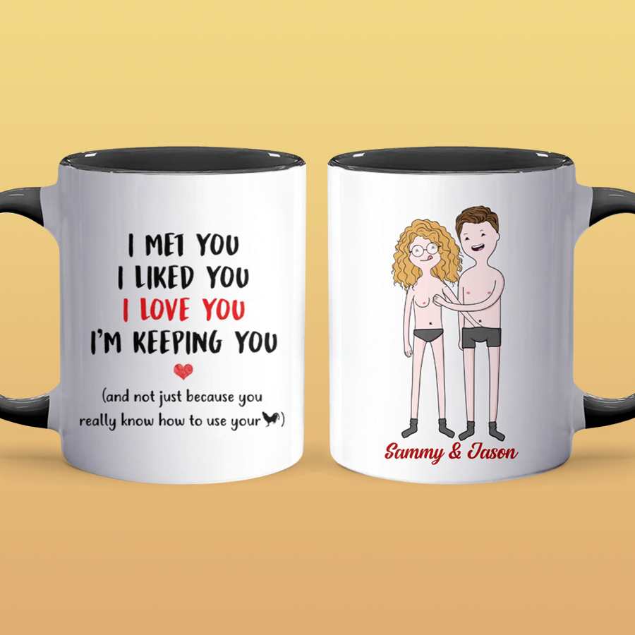 I Love You - Personalized Accent Mug