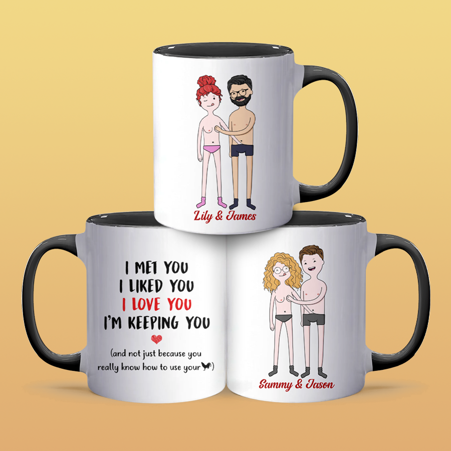 I Love You - Personalized Accent Mug