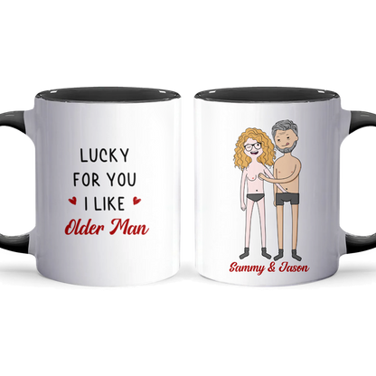 Lucky For You - Personalized Accent Mug