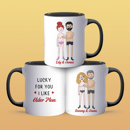 Lucky For You - Personalized Accent Mug